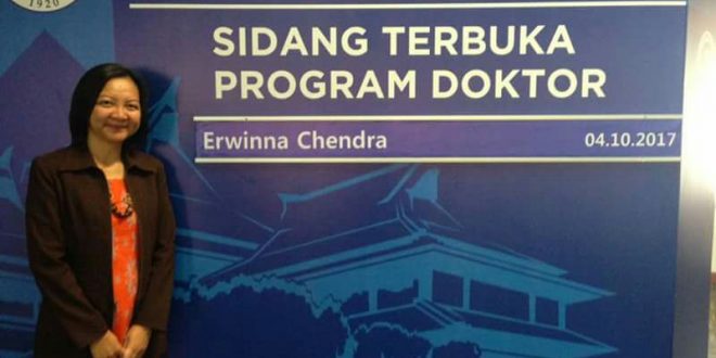 Sidang Promosi Doktor  Erwinna Chendra