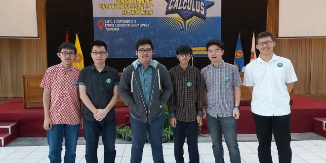 Prestasi Mahasiswa Matematika UNPAR di Lomba Calculus League – Universitas Sanata Dharma