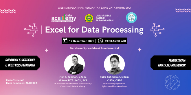 Webinar “Excel for Data Processing”