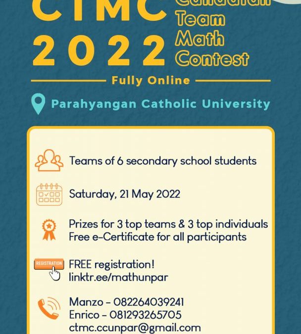 Info Lomba & Registrasi CTMC UNPAR 2022