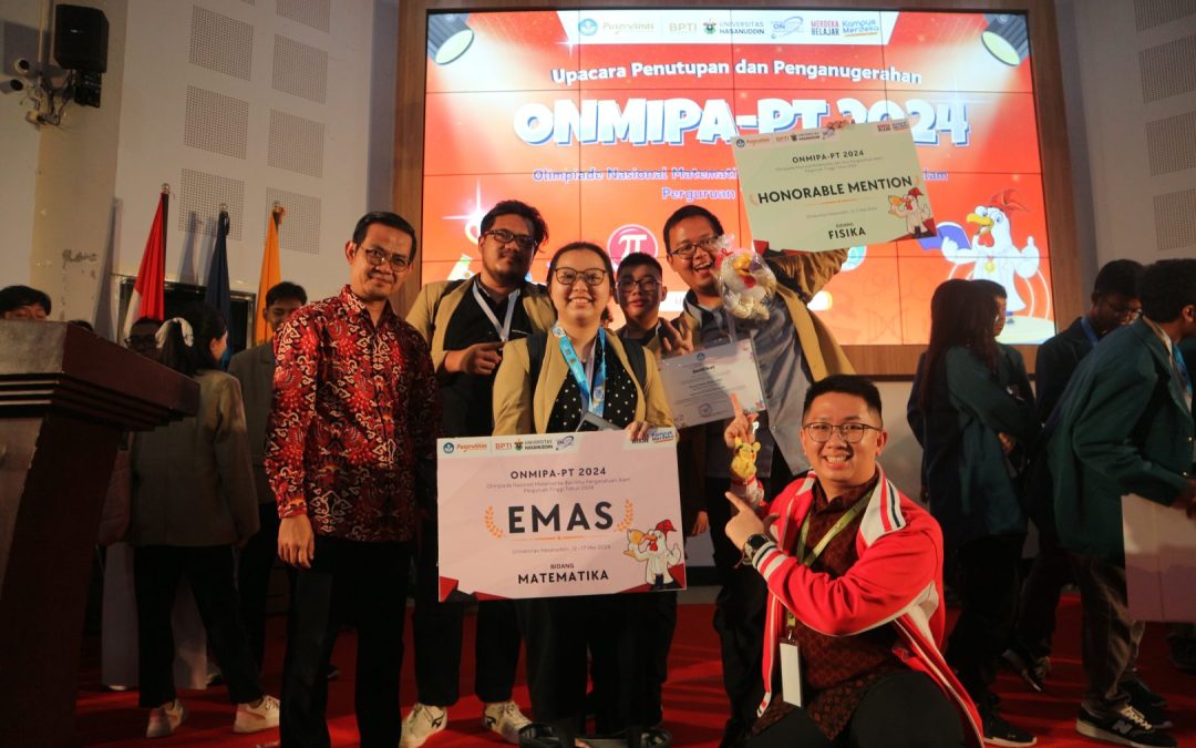 “Pecah Telor” Medali Emas dalam Olimpiade Nasional Matematika dan Ilmu Pengetahuan Alam – Perguruan Tinggi (ONMIPA-PT)